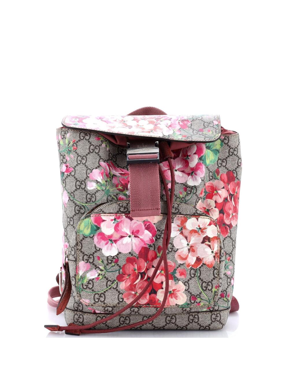 Gucci Buckle Backpack Blooms Print Gg #351995G98B